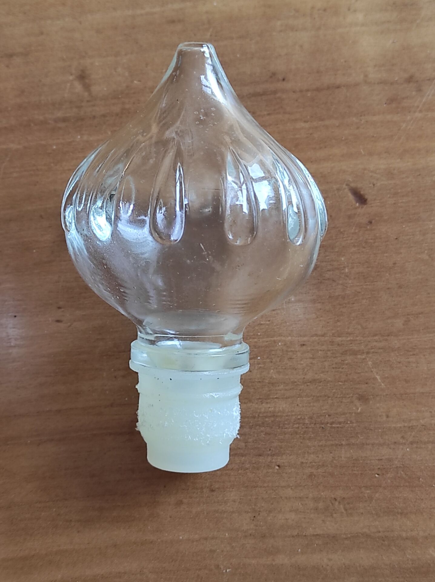 Vintage glass carafe 0.375 L