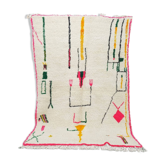 Tapis Marocain berbère 225 x 156 cm tapis Azilal en laine