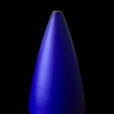 Lampe moderniste années 80 90 bleu cobalt bleu klein Verre de Vianne