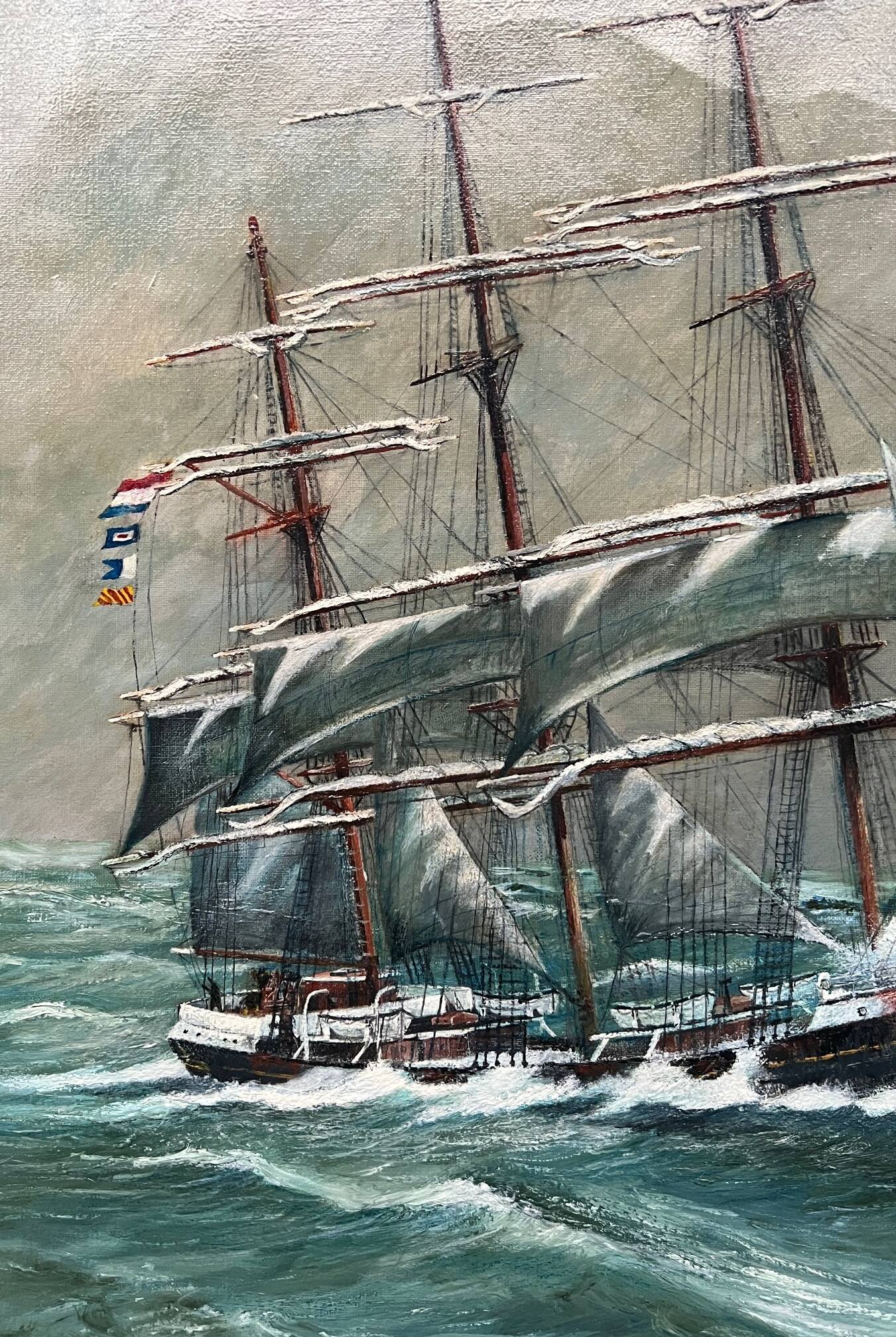 "Seascape". Oil on canvas.