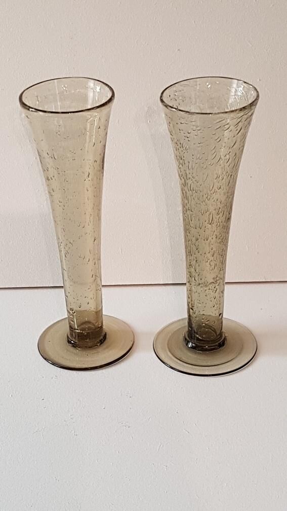 6 allain Guillot champagne flutes