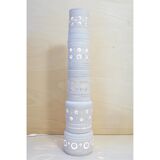 Georges Pelletier, totem floor lamp in white earth.