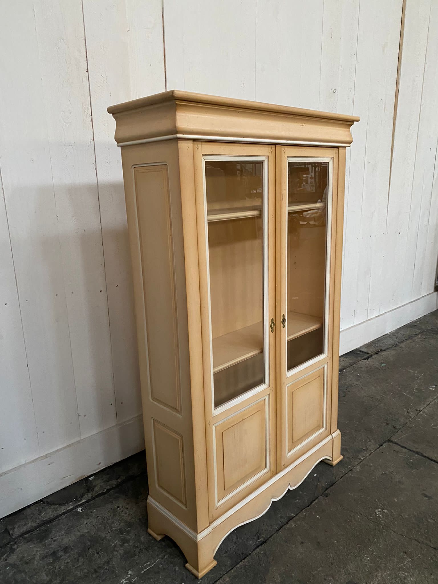 Patinated Louis-Philippe style showcase