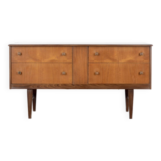 Midcentury Danish Teak And Brass Sideboard / Dressing Table. Vintage Modern / Retro / Scandinavian.