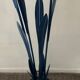 Vintage floor lamp 5 lamps in opaline and blue metal