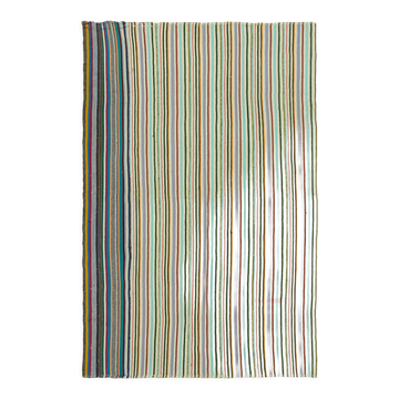 Handmade turkish contemporary 1980s 168 cm x 253 cm multicolor hemp kilim carpet