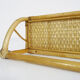 4-patère wall door and shelf. Vintage rattan coat hanger. Year 60