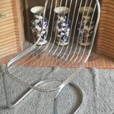 Set of 4 Chair in chrome year 70 Italian design