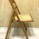 Duo of canned folding chairs