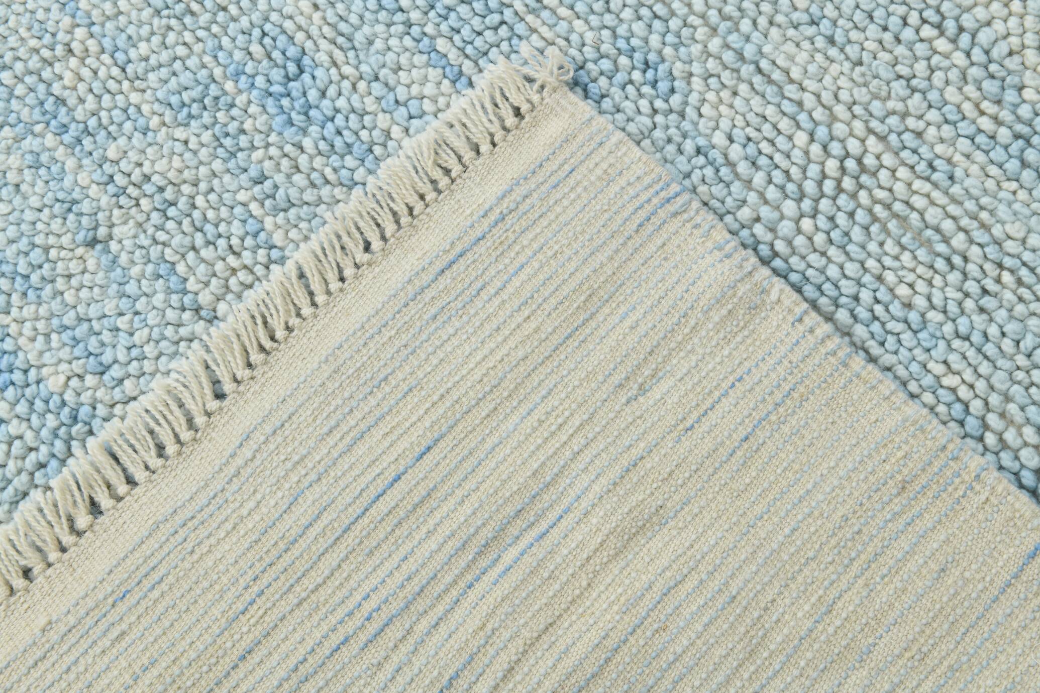 8x11 light blue large oushak rug, 244x344cm