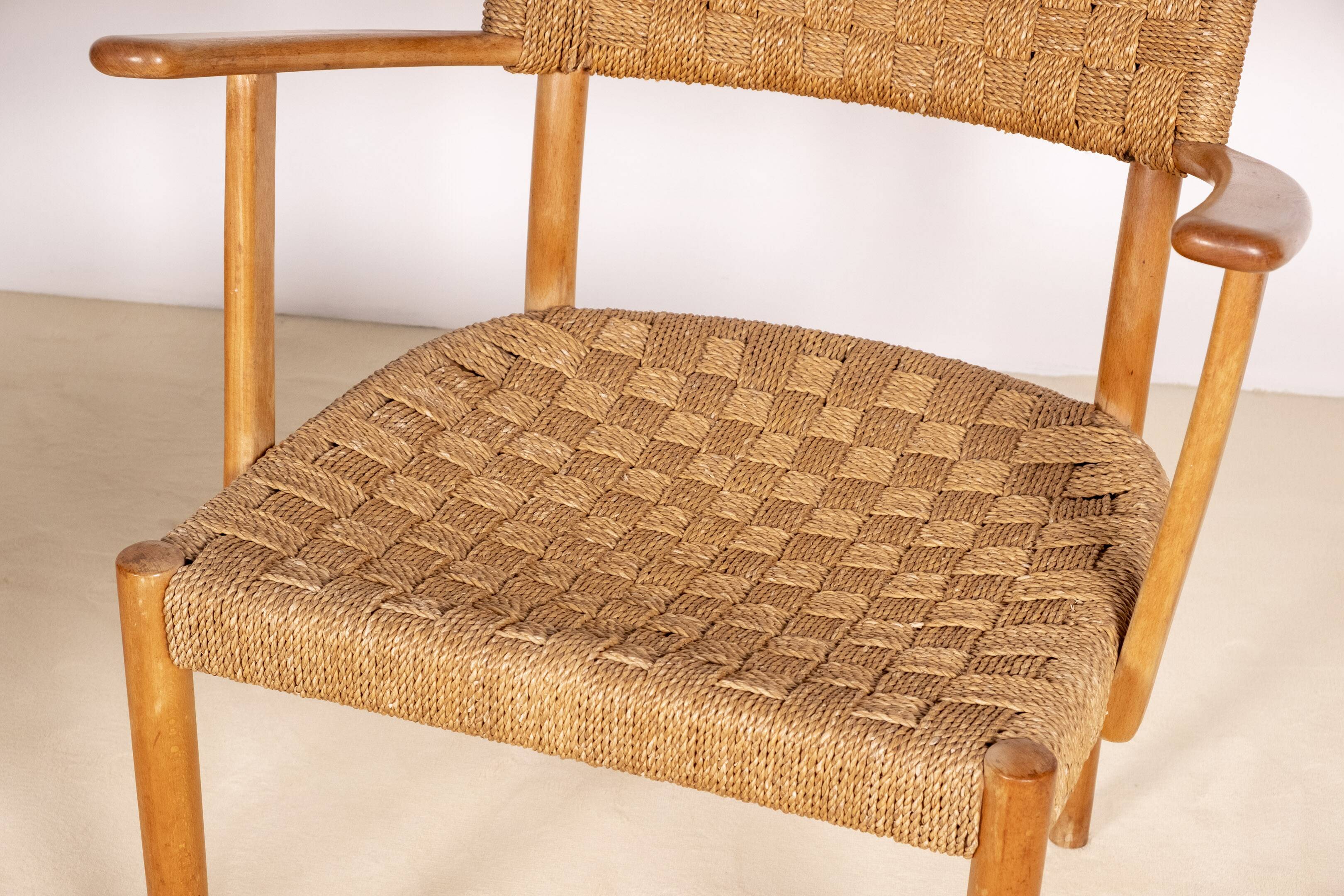 Pair of Karl Schrøder Model 1570 Lounge Chairs, Fritz Hansen, 1930s