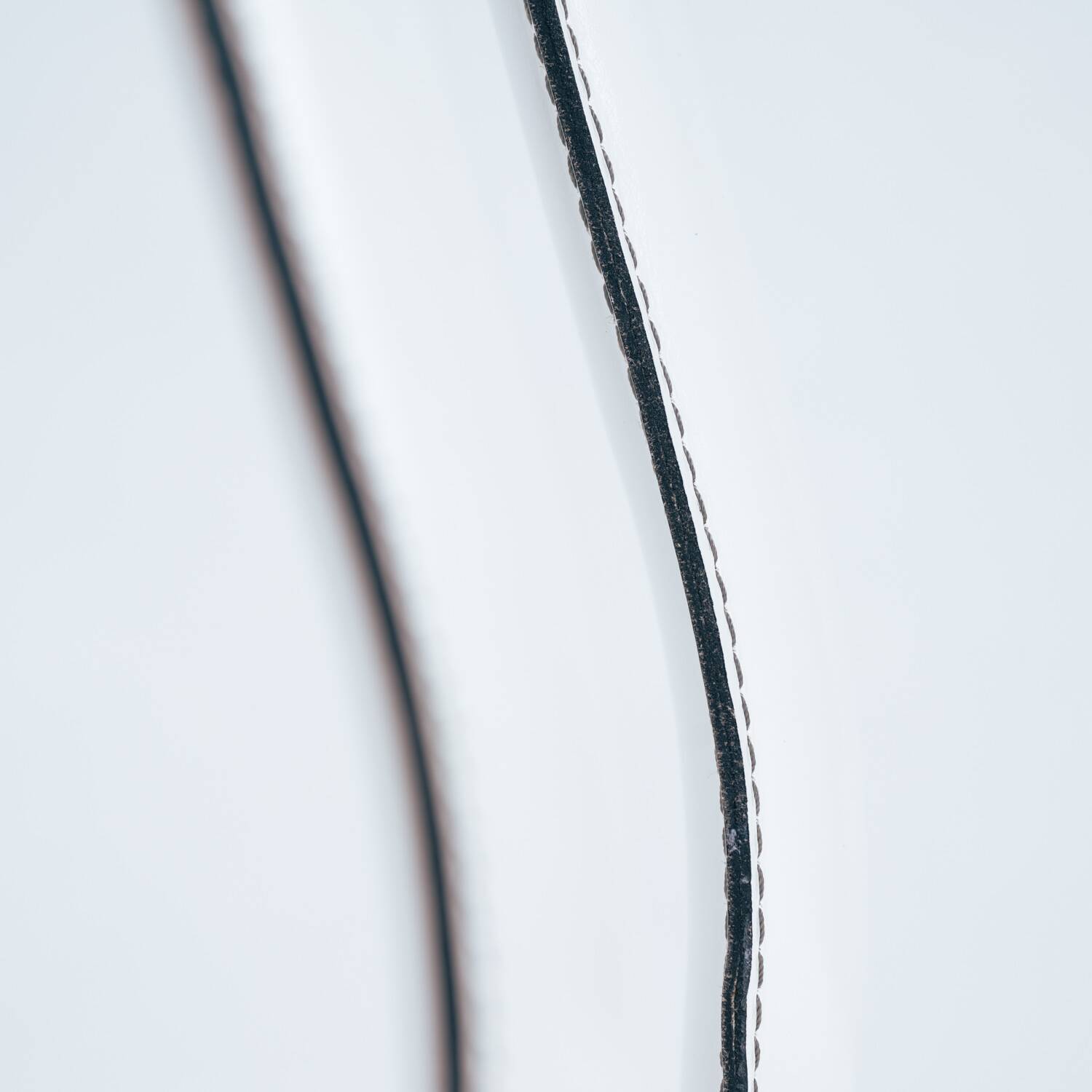 White Italian leather highback dining chairs by Ycami Italy, set of 4, 1980s