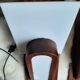 Paire de lampes scandinave bois et plexiglas