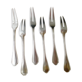 Set of 6 Silver Metal Snail Forks St Medard