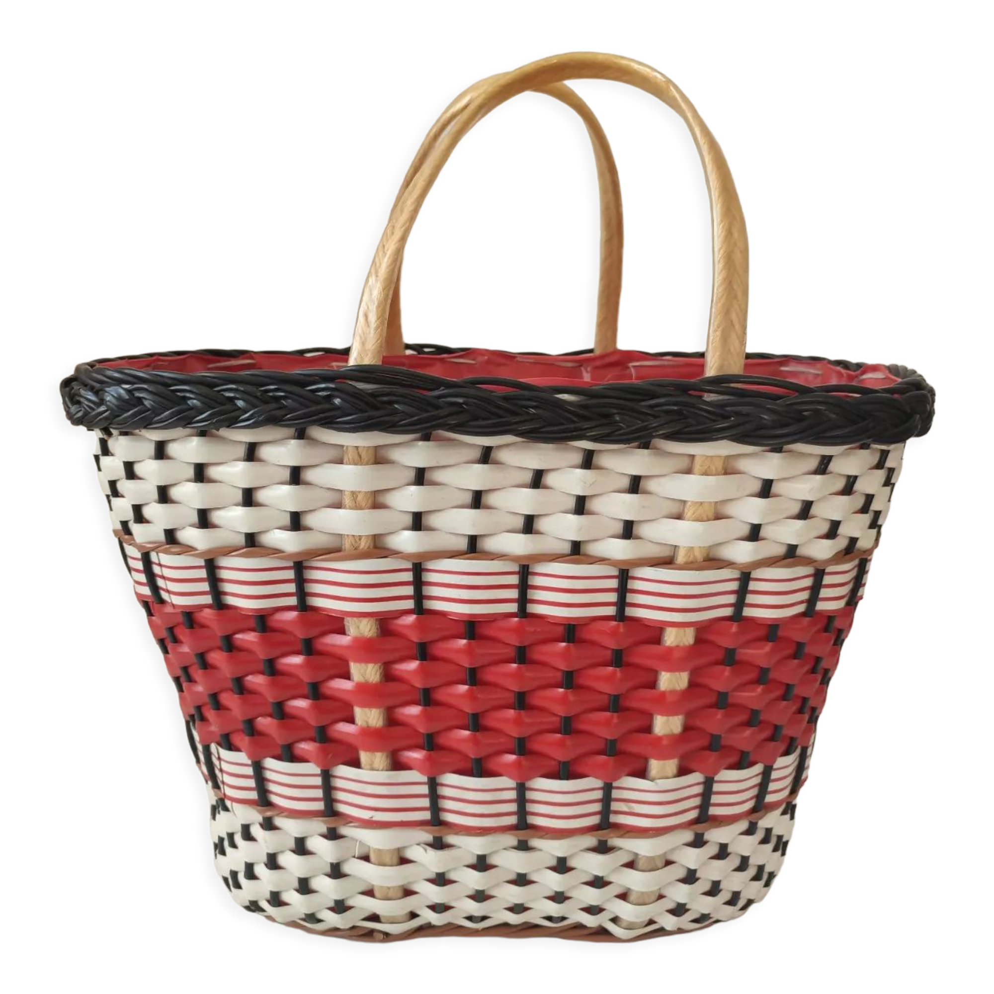 Vintage scoubidou basket