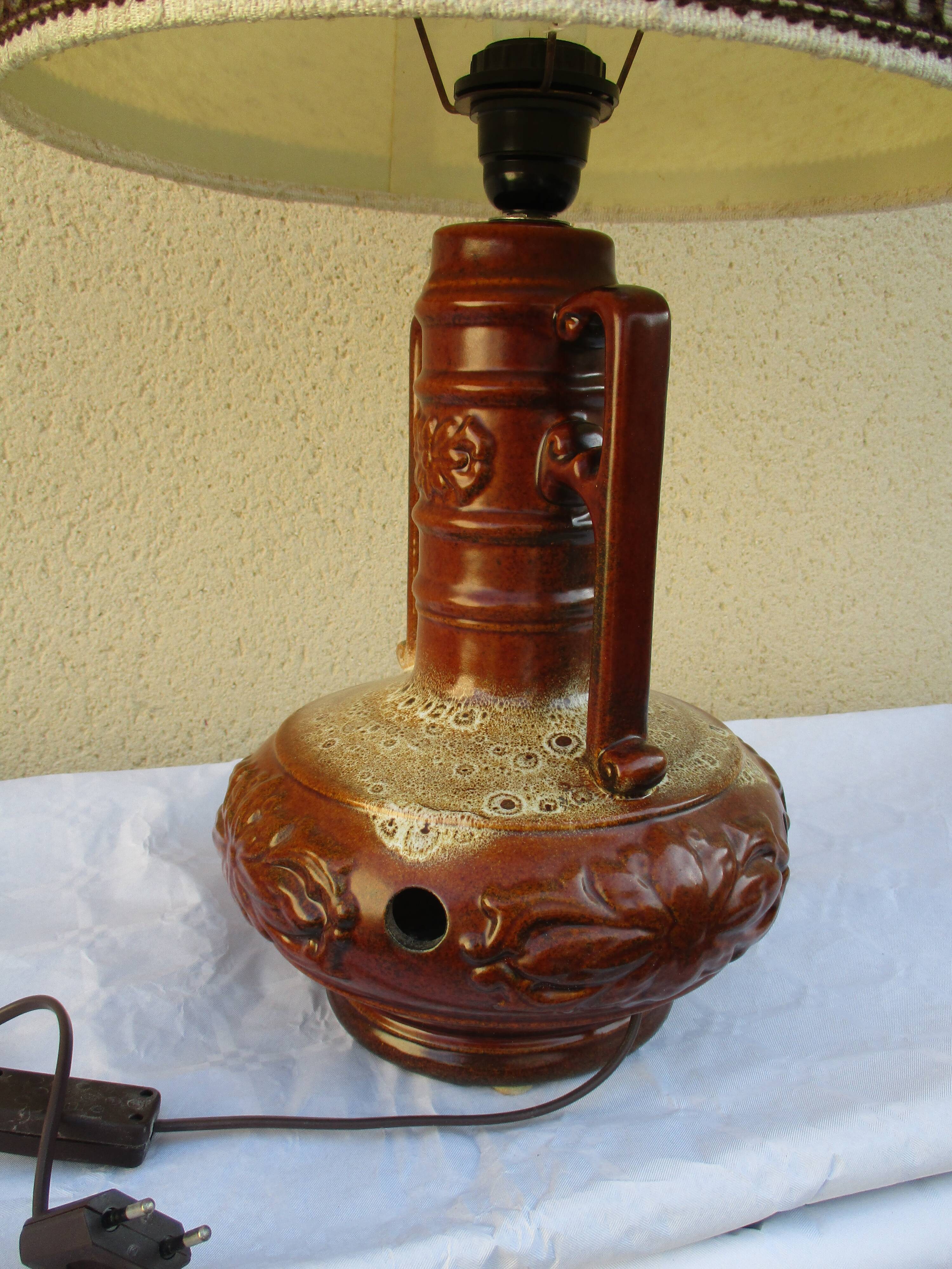 Lamp ceramic vintage years 70/80a cove