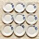Vintage blue flower dessert plates