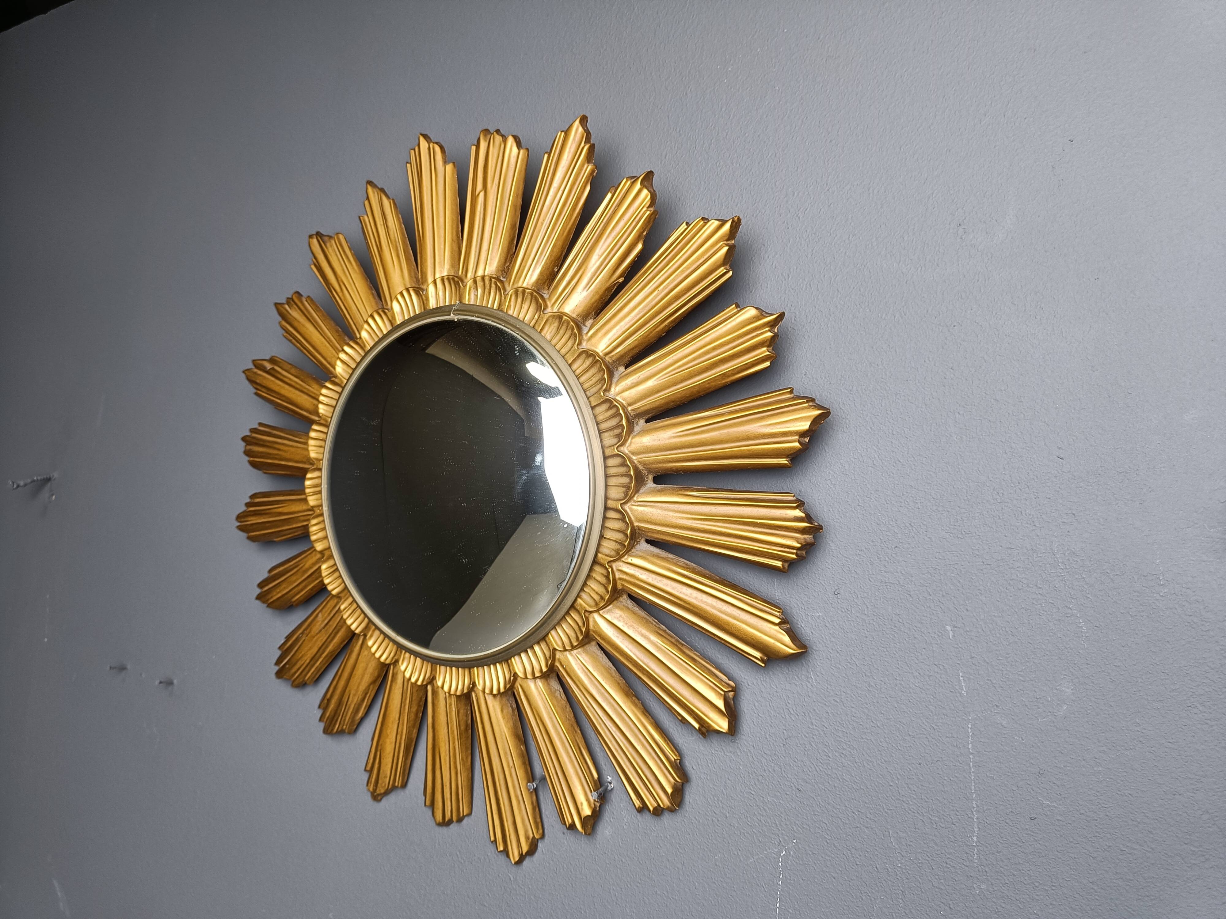 Vintage sunburst mirror, 1960s