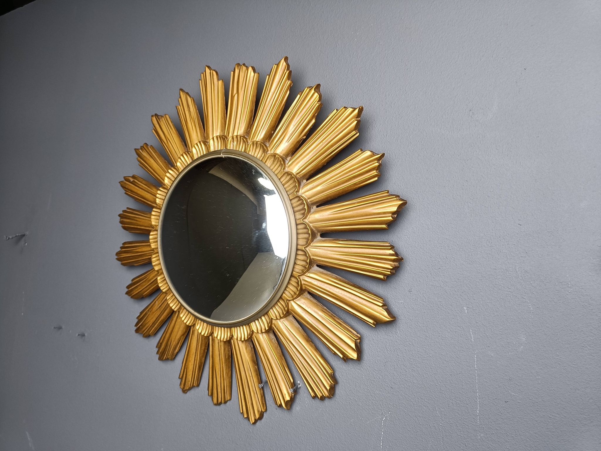 Vintage sunburst mirror, 1960s