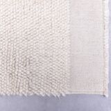 2x10 Neutral White Wool Moroccan Runner Rug, 67x301Cm