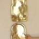 Pair of Swedish Mid Century Brass Wall Sconces