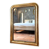 Antique Louis-Philippe gilded mirror from the 19th century