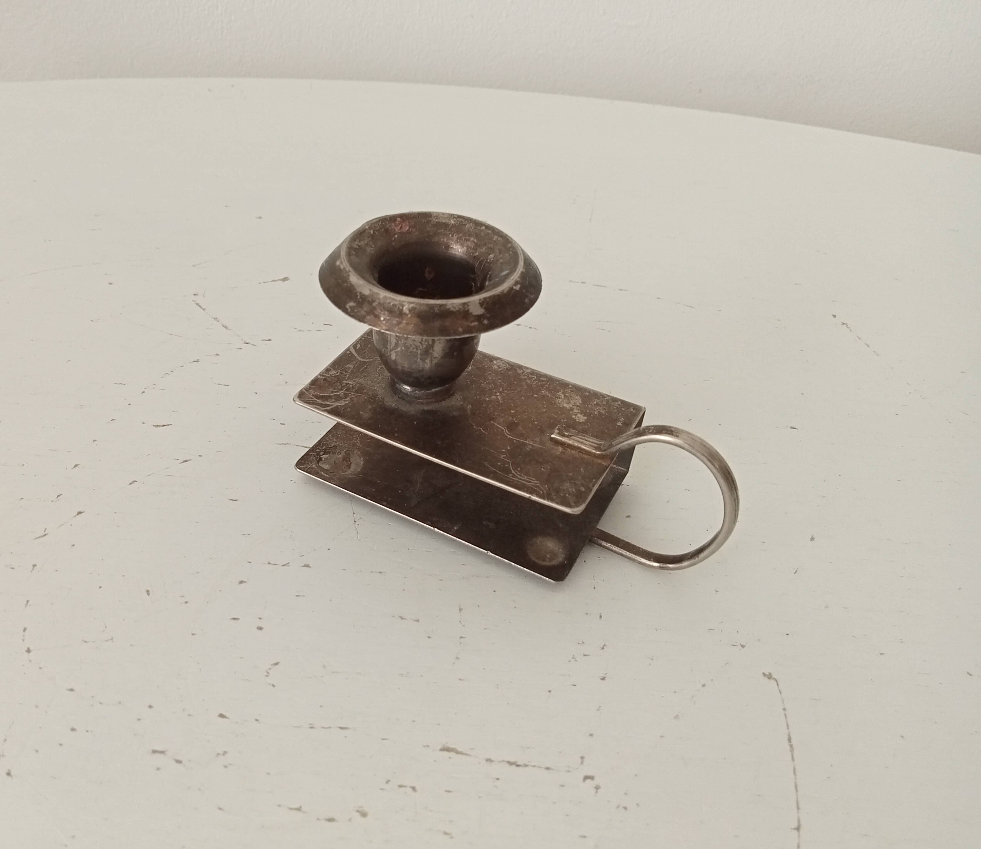 Vintage match holder candlestick