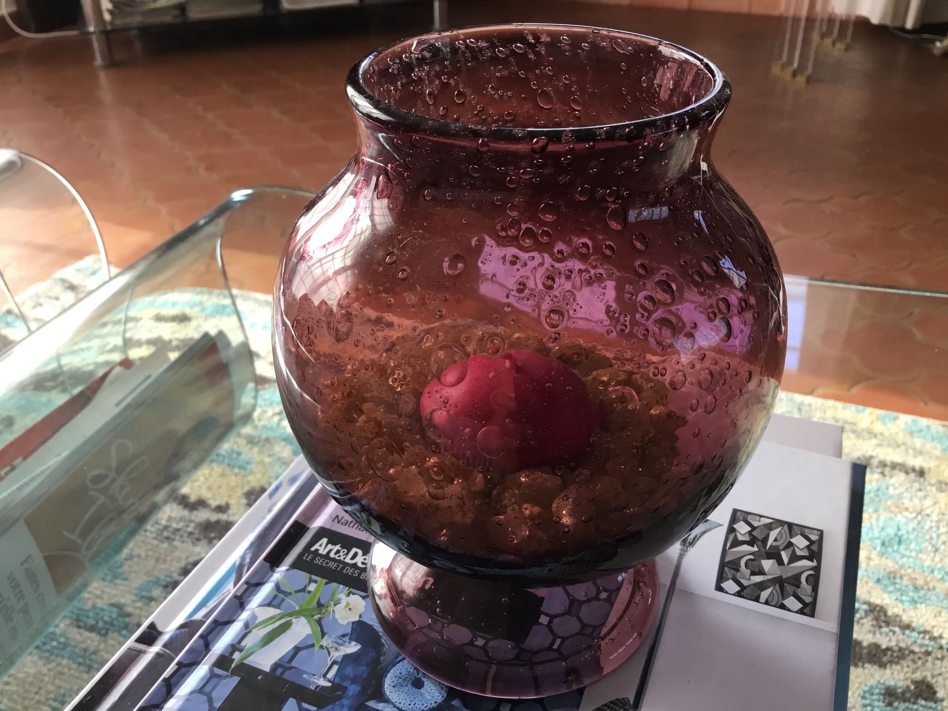 Biot glass photophore