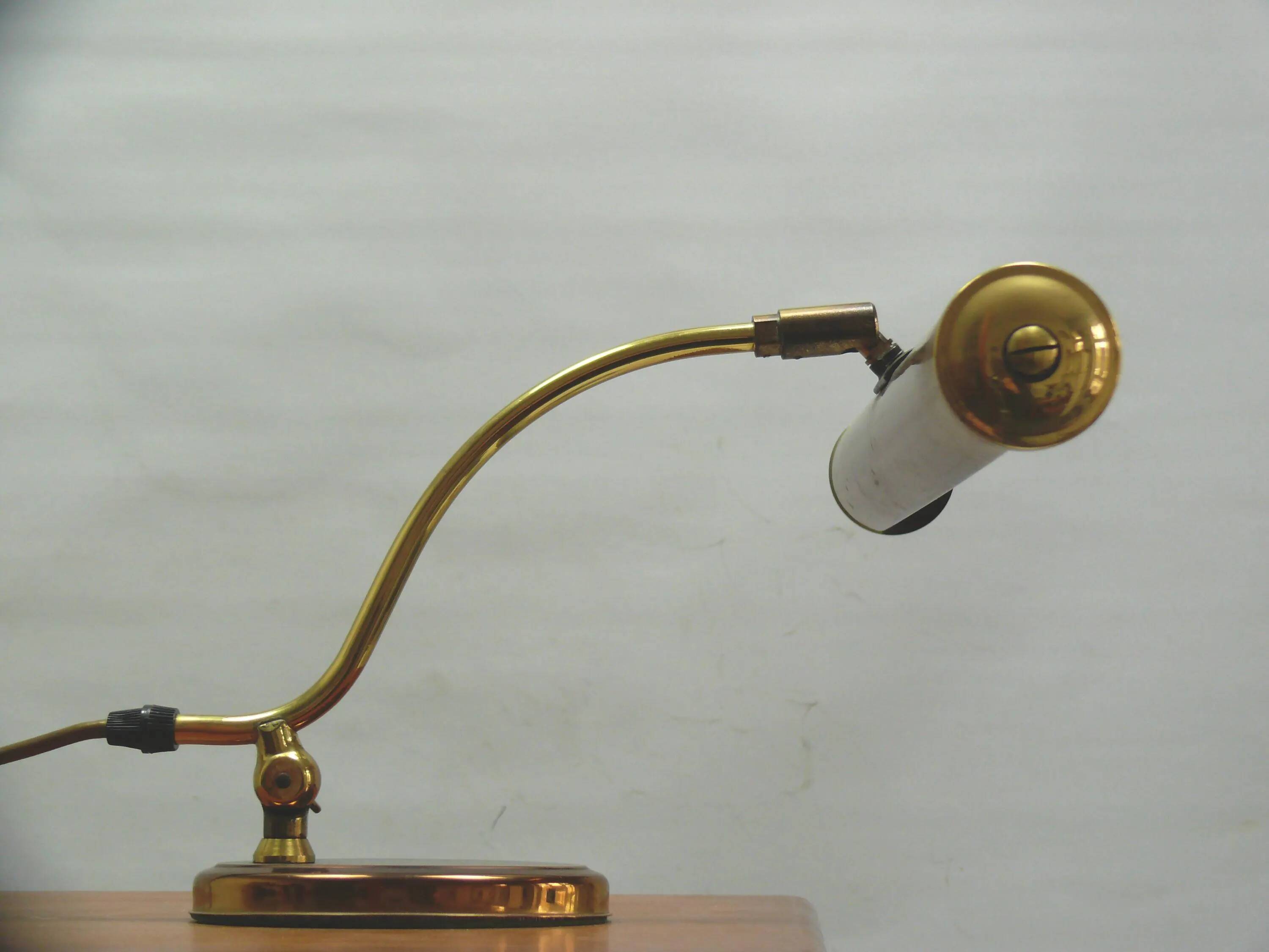 Large brass piano lamp, Pfäffle, 1960s