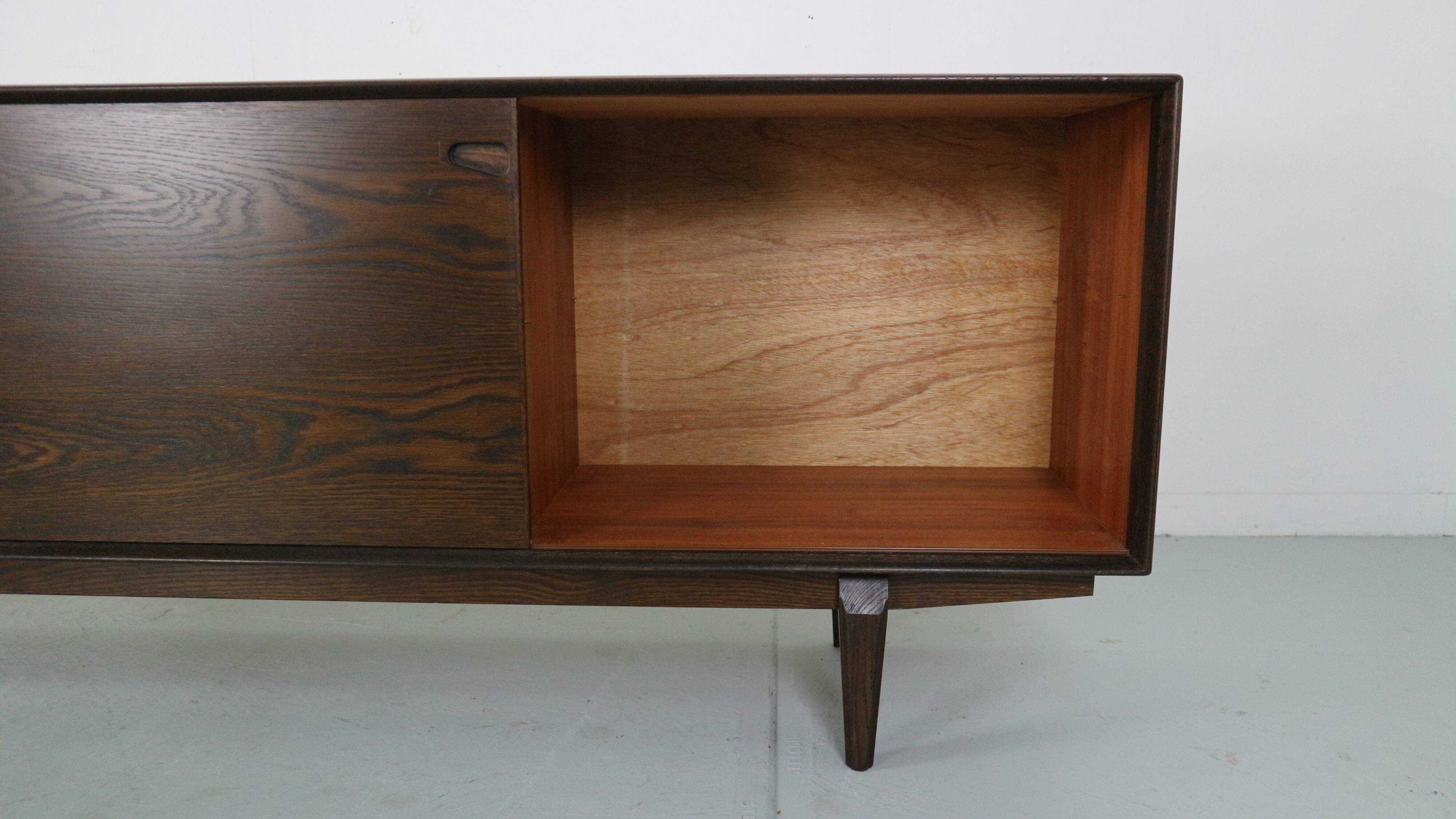 Skovby Møbelfabrik Darkened Oak Sideboard "Model 65", 1960 Denmark