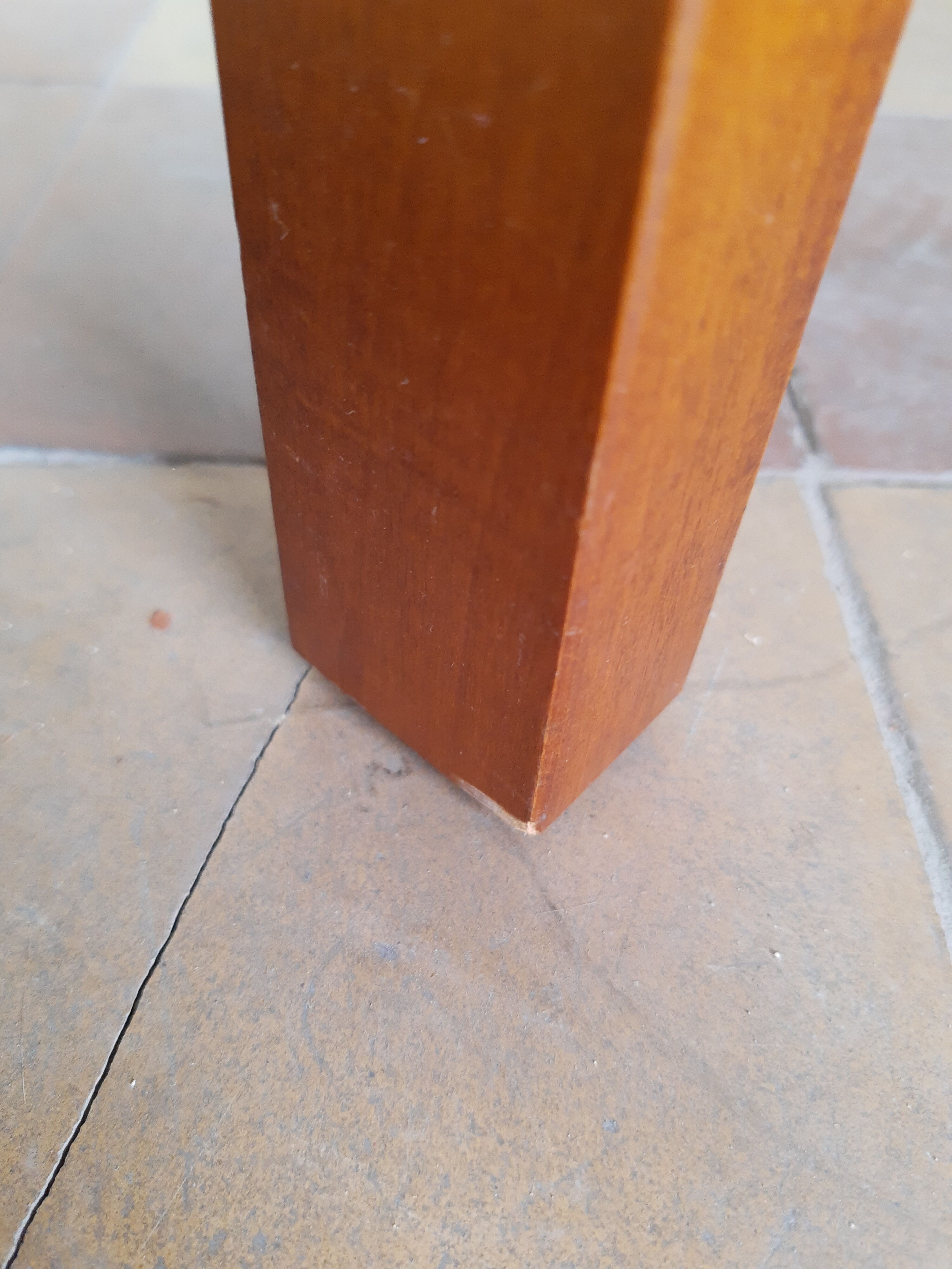 Bahut low teak vintage 80s