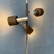 Lampadaire vintage marron et chrome Dijkstra Space Age