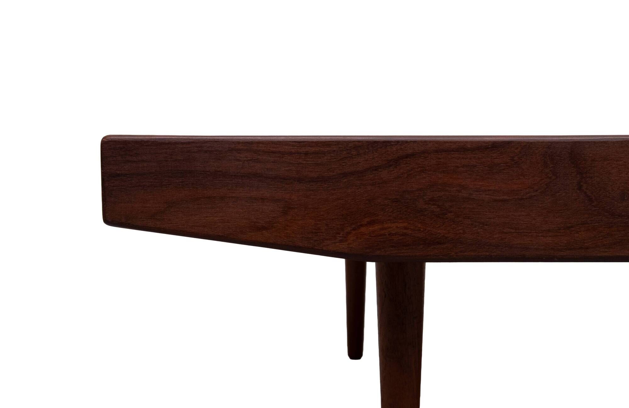 Mid-Century Modern Solid Teak Daybed with Tapered Legs, 1950s