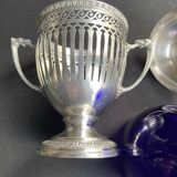 Drageoir, jam maker – Silver metal and blue crystal