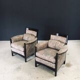 Postmodern Peggy Lounge Chairs by Umberto Asnago for Giorgetti, Italy, 1980s, Set of 2