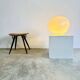 Large 'Nessa' Murano Glass Sphere Lamp In Opal White By Gino Vistosi For Vistosi, Italy 1970S