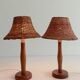 Pair of 1960s Swedish Pine Table Lamps by Ikea — Mid-Century Organic Modern