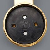 Ceiling light As/Am gold-plated by Franco Albini and Franca Helg for Sirrah, 1970s.