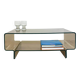 Table basse / meuble d’appoint en plexi fumé, 1970s