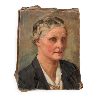 Portrait of a woman in profile