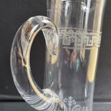 St. louis partie de service à bière art nouveau cristal soufflé et gravé