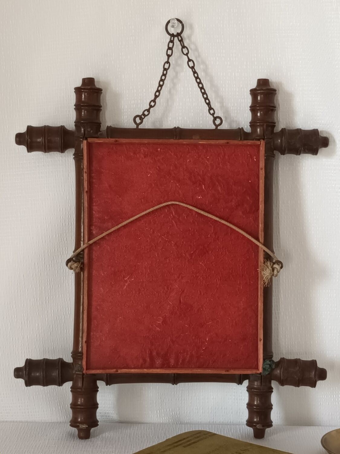 Bamboo barber mirror from the 1920s/1930s.