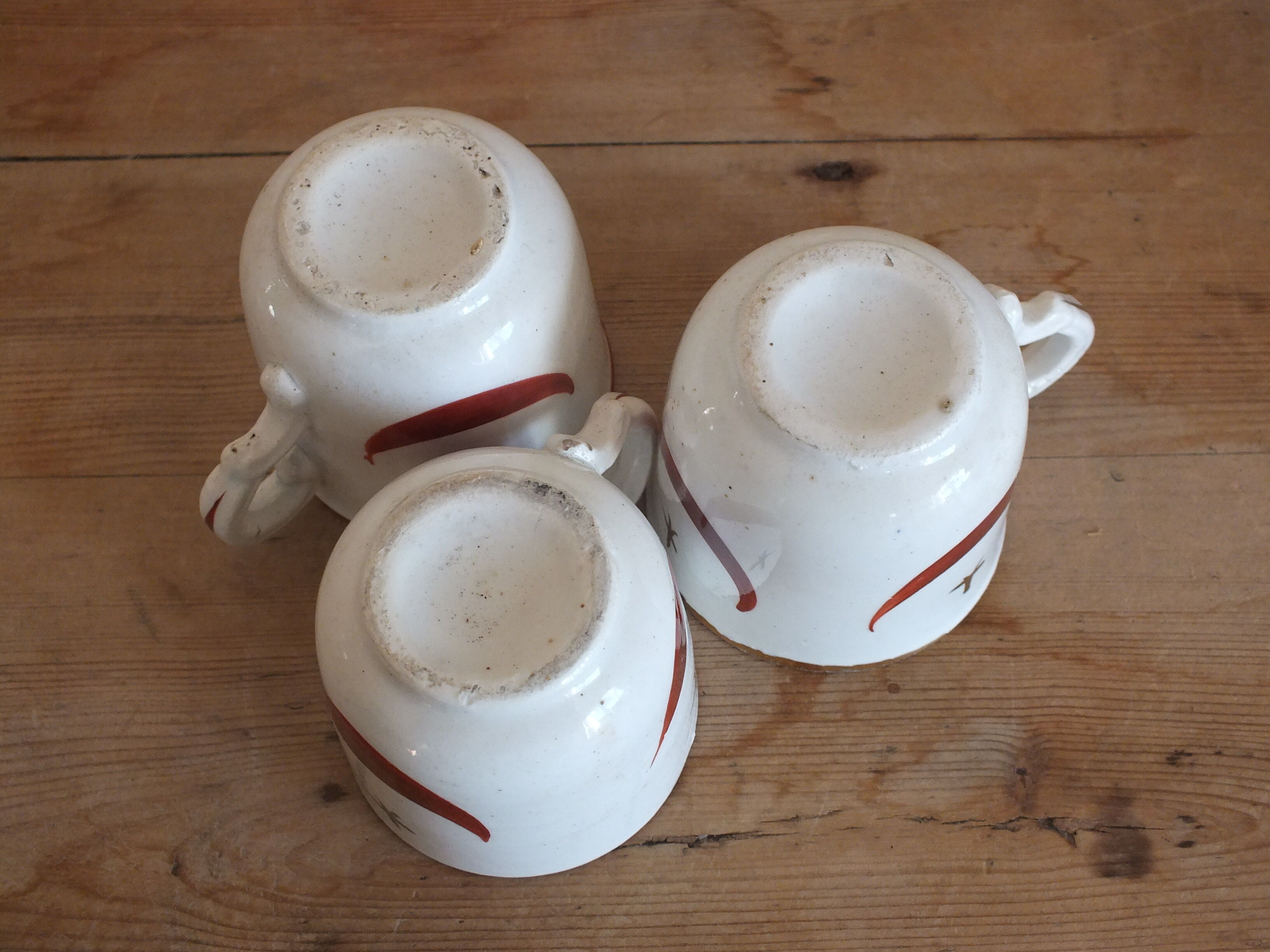 Lot 3 cups old orientalist decoration (Crescent Moon and star)