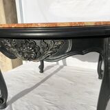 Coffee table with marble top breach