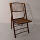 Vintage bamboo folding chair