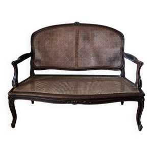 Banquette cannée de
