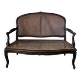 Caned bench in Louis XV style