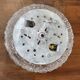 Plafonnier rond en verre vintage 24cm
