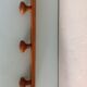 Three-headed wooden patere / vintage 60s-70s