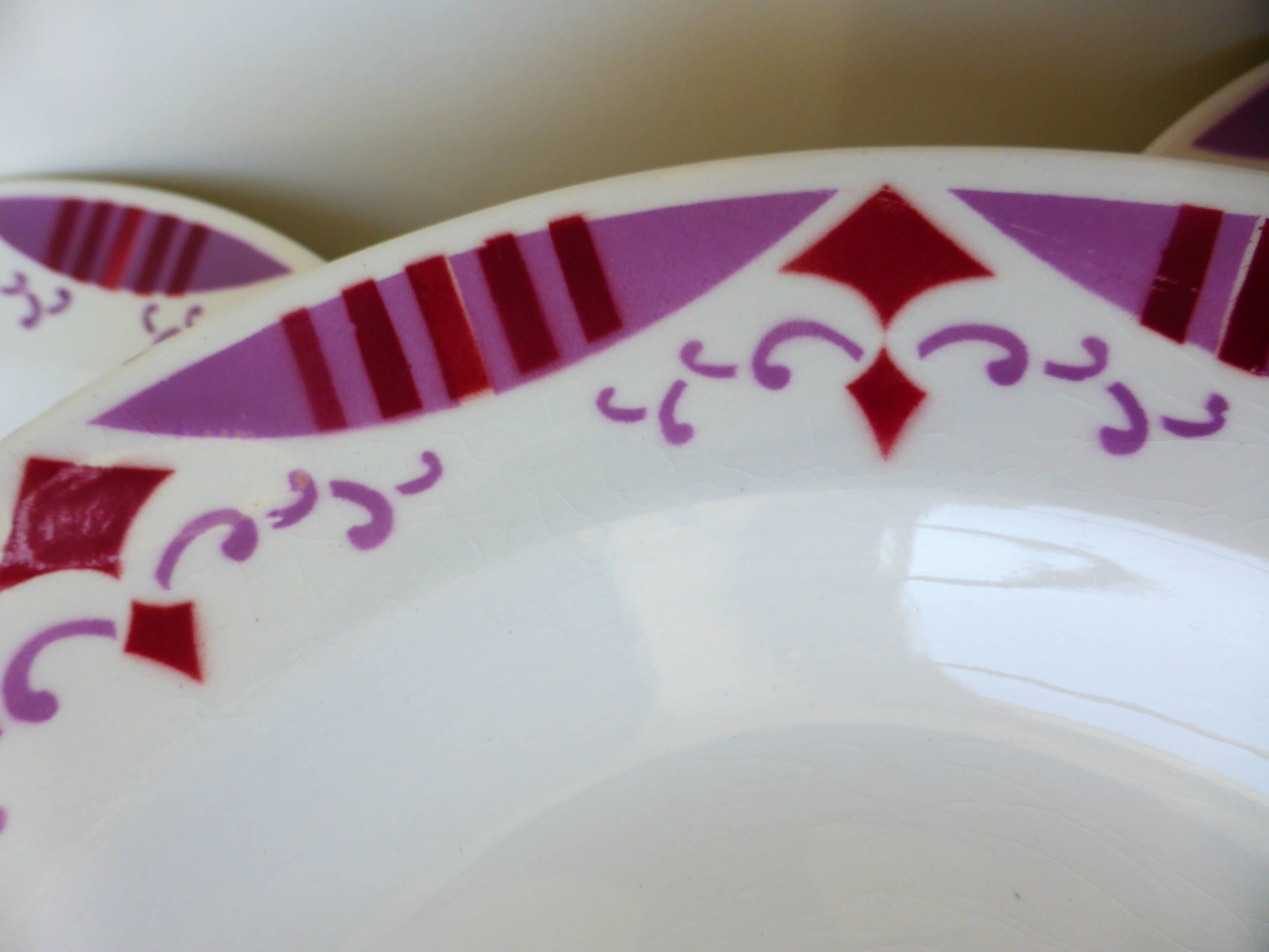 4 soup plates from Moulin des Loups and Hamage, Madeleine model 2106210